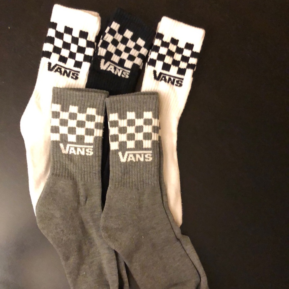 Vans checkerboard socks, like new